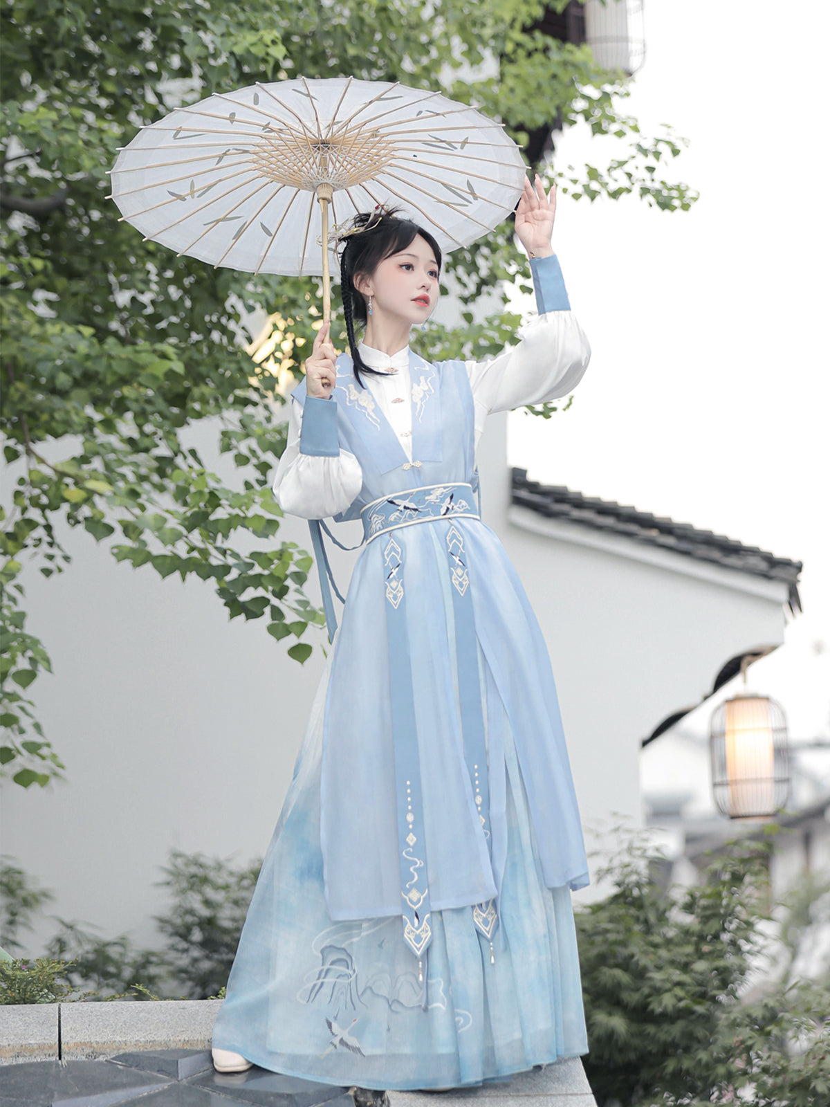 Han Element Series 2025 Hanfu Han-Style Dresses Pale Blue