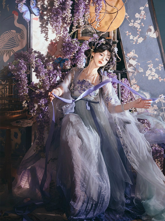 Exotic Series Moonlit Vines' Soliloquy Hanfu Dress