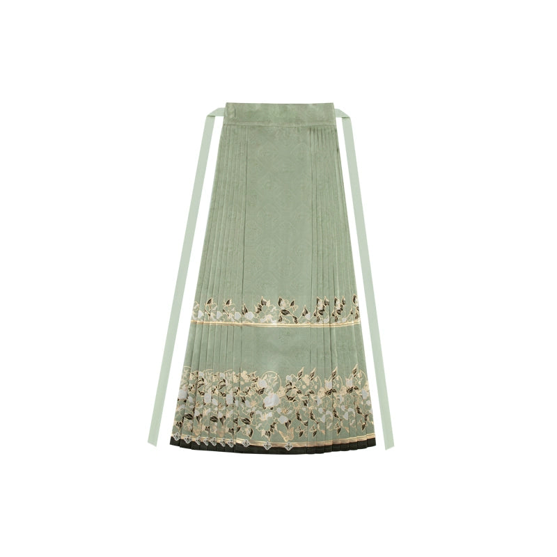Serene Return Series Hanfu Bachelor's Mamian Skirt