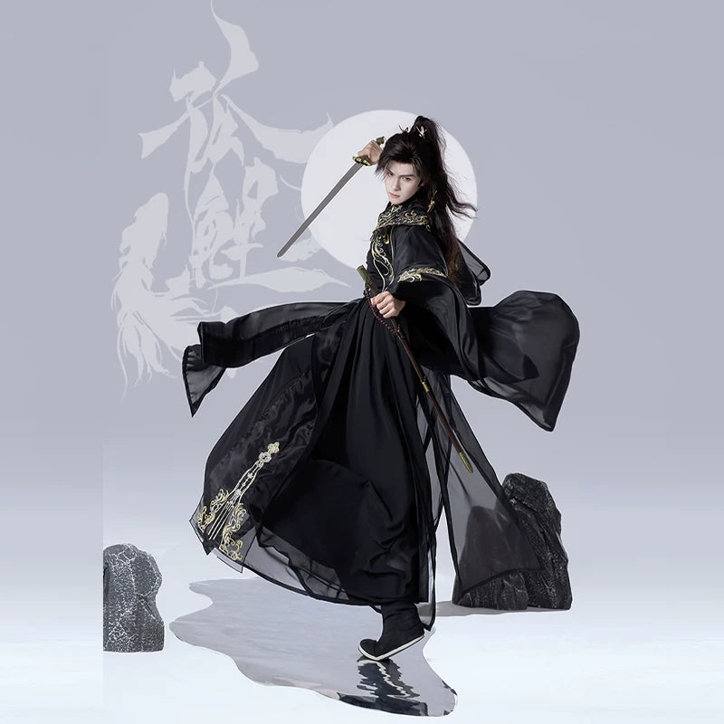 Male & Unisex Series Hanfu White Mystery