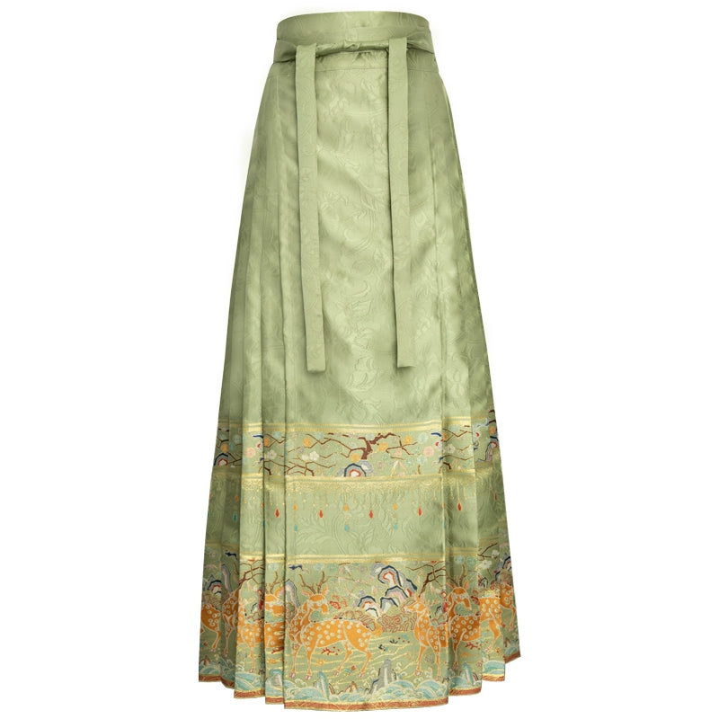 Serene Return Series Hanfu Bachelor's Mamian Skirt