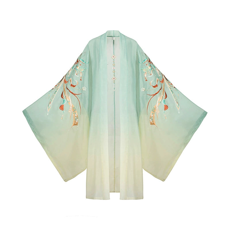 Biluo Qingluan : Celestial Glitch-Large Sleeve Shirt