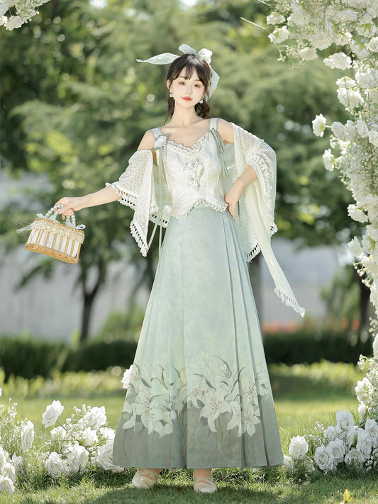 Han Element Series 2025 Hanfu Han-Element Outerwear Emerald