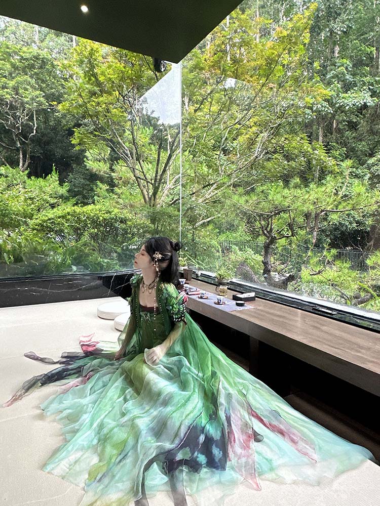 Mythology Series Lepi Shade Embroidered Myrobalan Skirt Hanfu