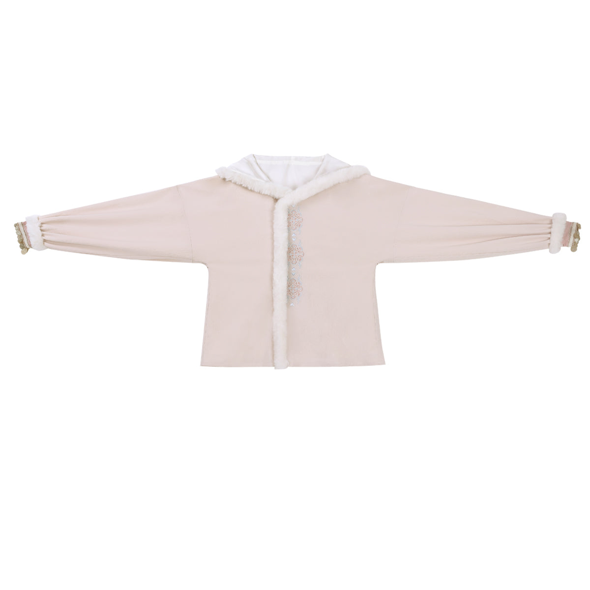Han Element Series 2025 Hanfu Cross-Collar Tops Pink