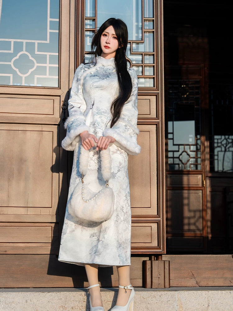 Flower Poetry Hanfu Cheongsam Radiant Bright