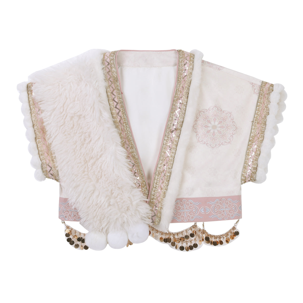 Han Element Series 2025 Hanfu Cross-Collar Tops Pink
