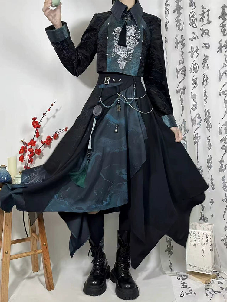 Flower Poetry Unisex Hanfu Whispering Strings