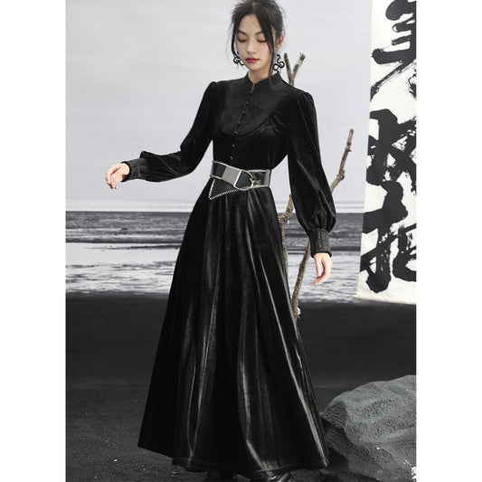 Vintage Modern Hanfu Qipao Cheongsam Dress Skirt, gifts for women 2024