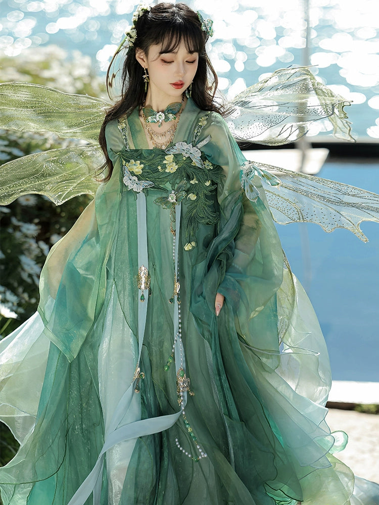 Bestie Series Green Cicada Tang Dynasty Hanfu