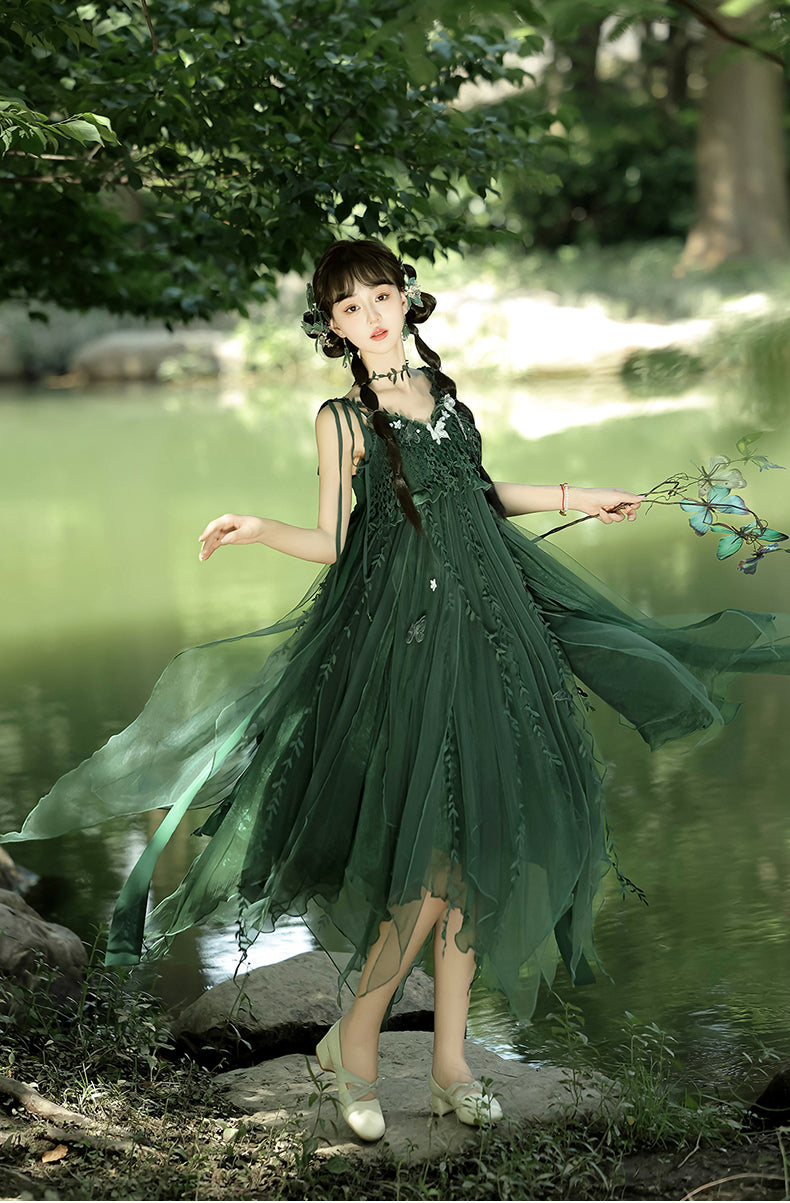 Han Element Series 2025 Hanfu Han-Style Dresses Pistachio