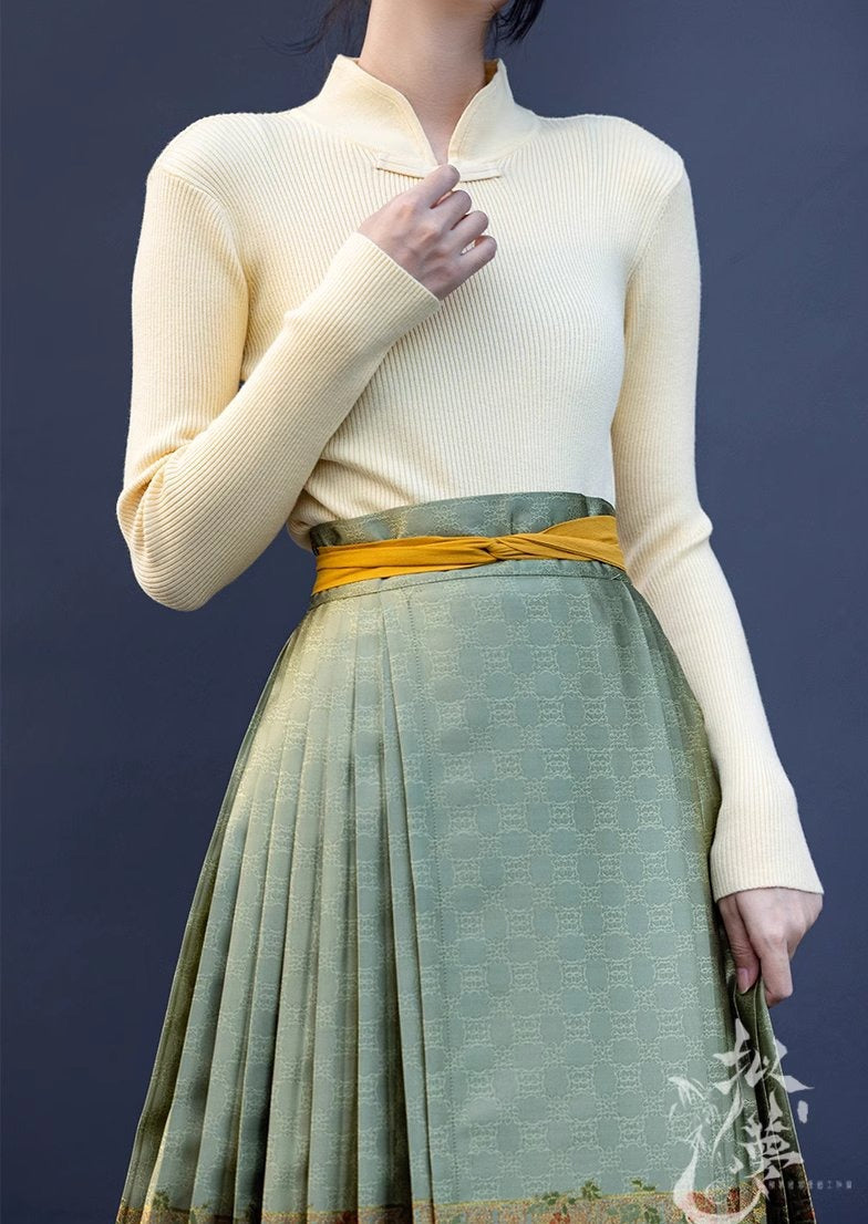 9-Colors Modern Hanfu TOPS Qipao Cheongsam Dress Skirt, gifts for women 2024