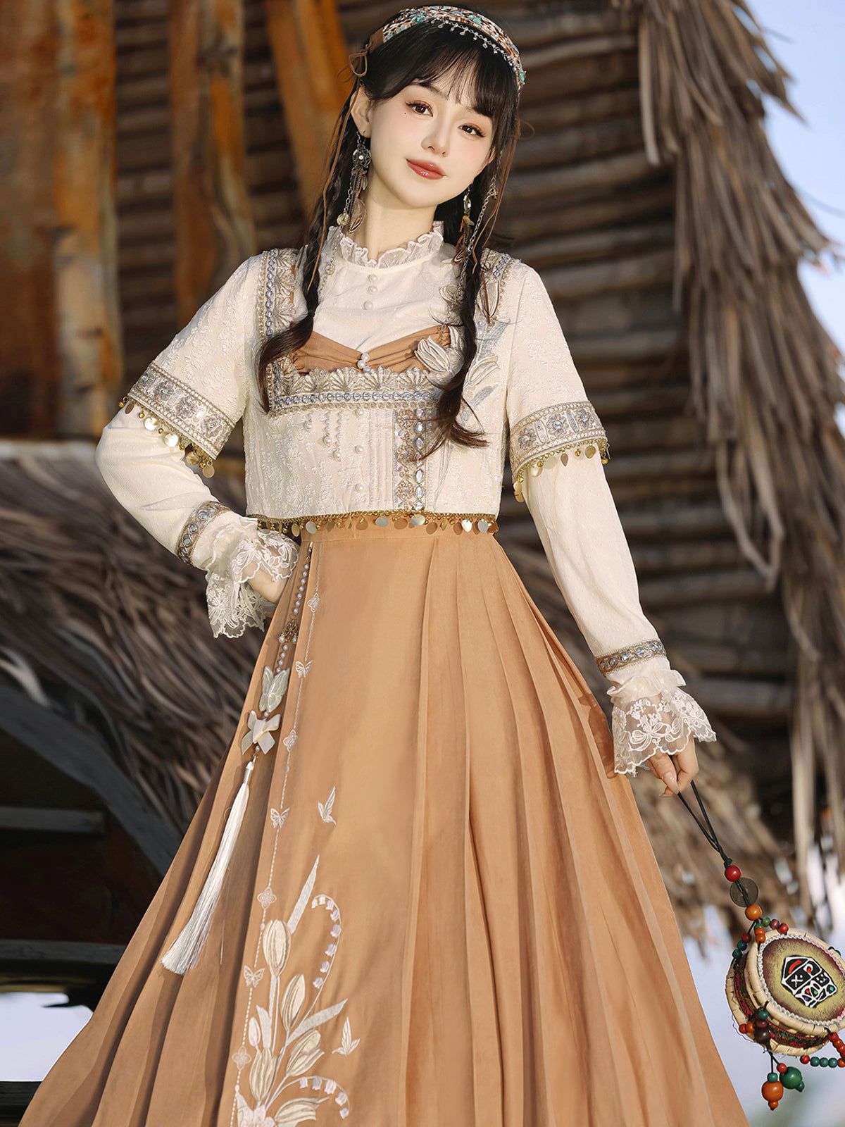 Han Element Series 2025 Hanfu Han-Style Dresses Silvery