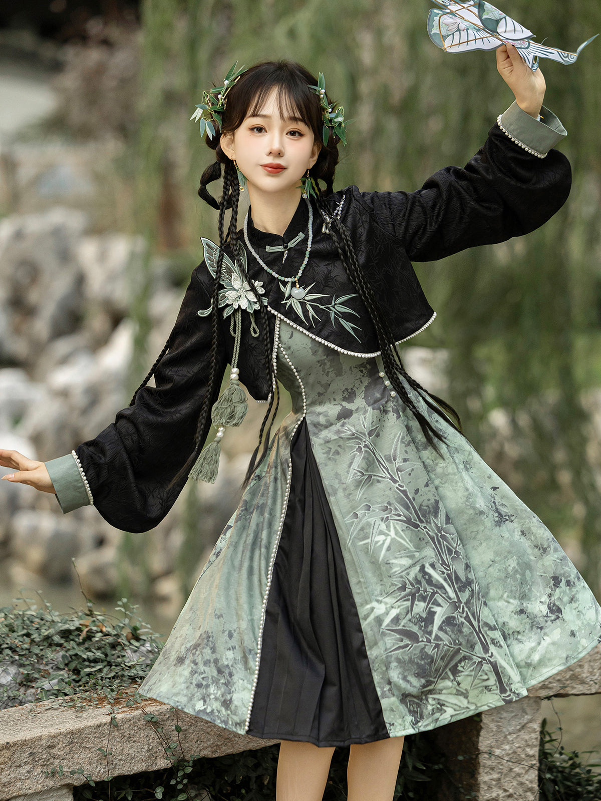 Han Element Series 2025 Hanfu Han Dresses Black