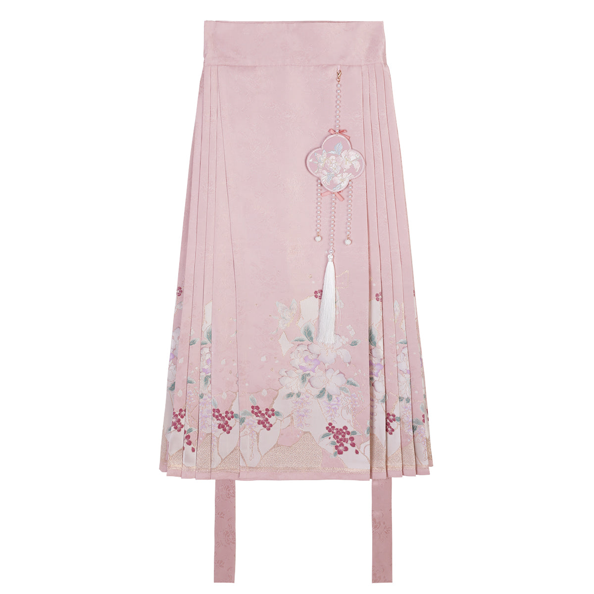 Han Element Series 2025 Hanfu Horse-Face Skirts Greenish