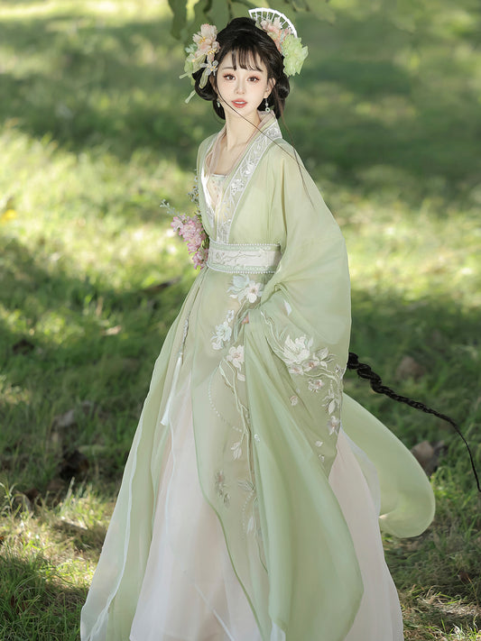 Han Element Series 2025 Hanfu Ruqun Sets Sage Green