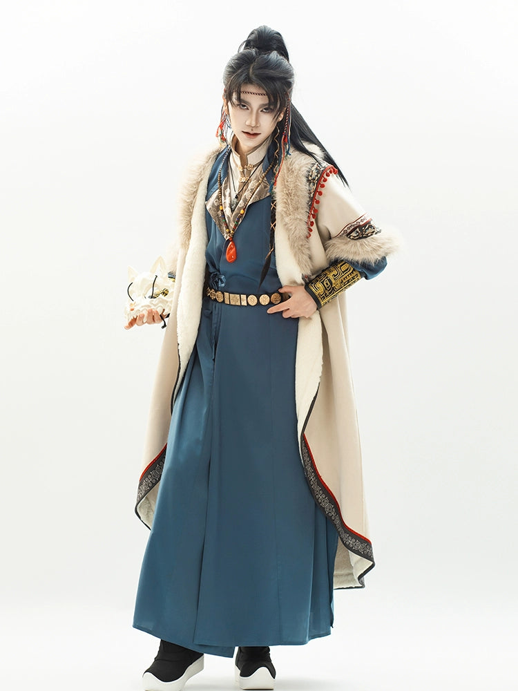 Flower Poetry Unisex Hanfu Field Canyons