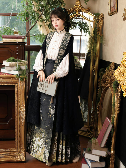 Han Element Series 2025 Hanfu Horse-Face Skirts Western