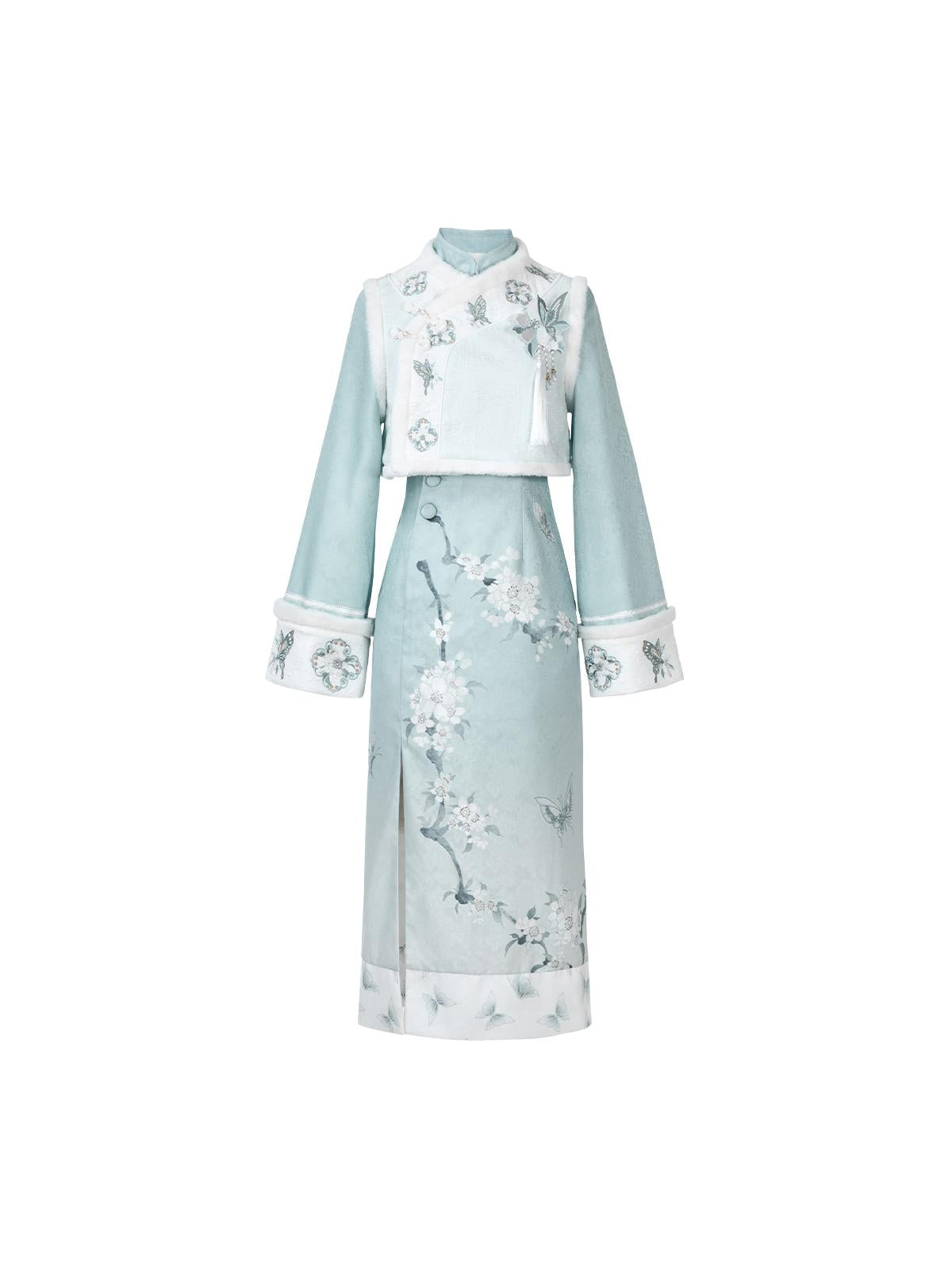 Han Element Series 2025 Hanfu Modified Qipaos Purple