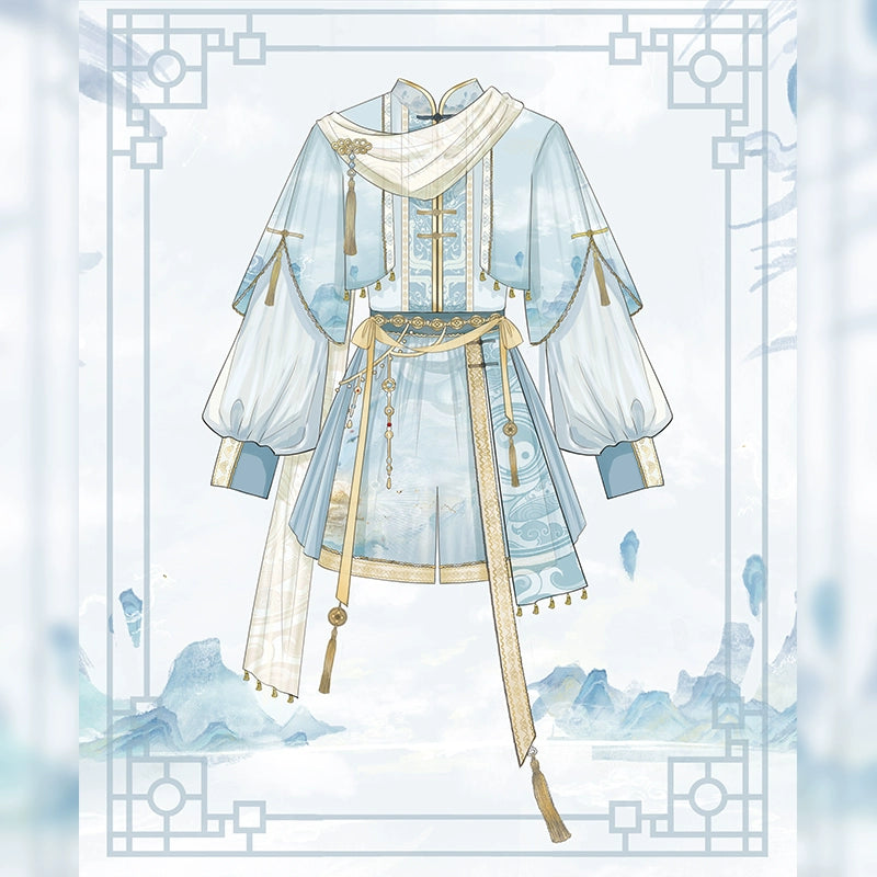 Flower Poetry Unisex Hanfu Viridhills