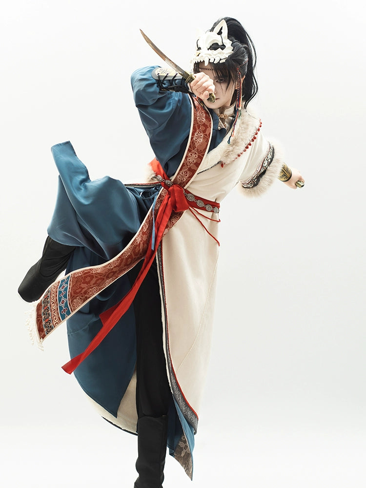 Flower Poetry Unisex Hanfu Field Canyons