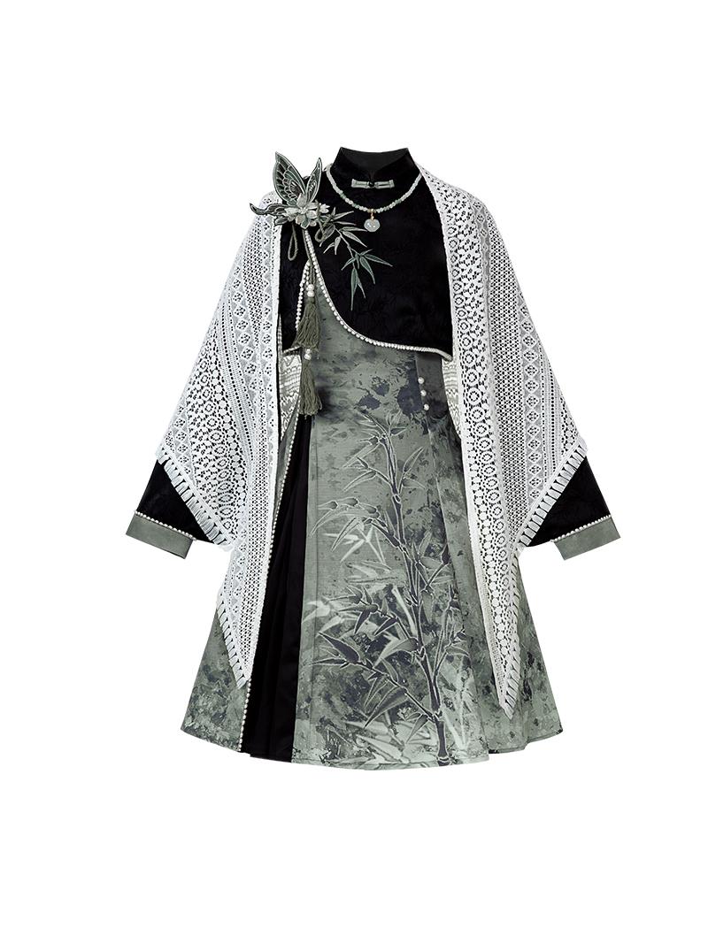 Han Element Series 2025 Hanfu Han Dresses Black