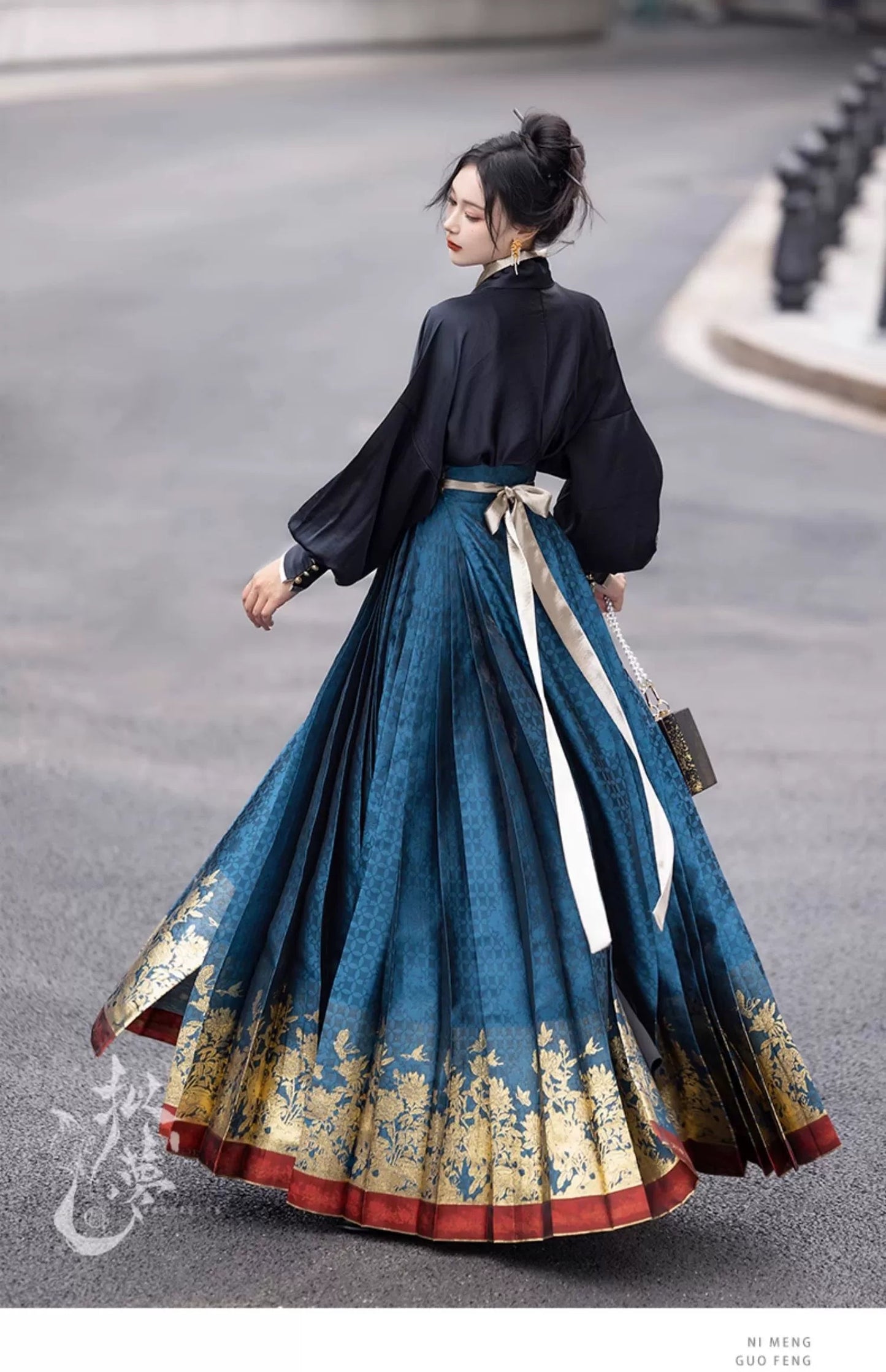 National Modern Hanfu Qipao Cheongsam Dress Skirt, gifts for women 2024
