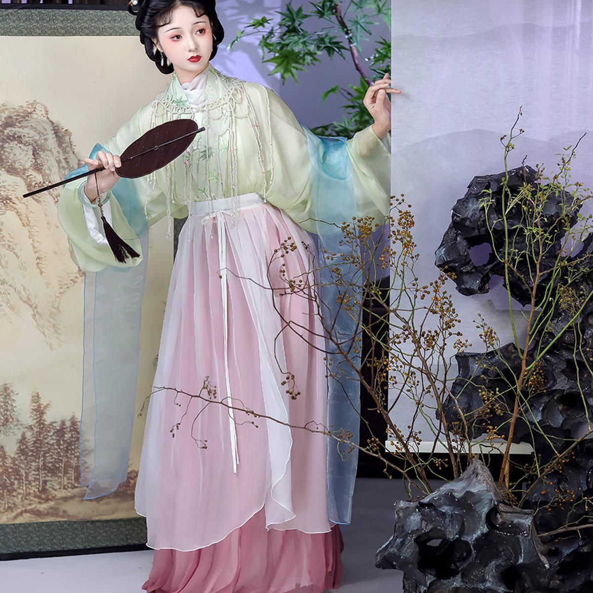 Lookbook Series Plus Size Silk Hanfu 2025 Begonia Spring