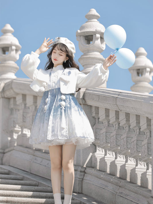 Han Element Series 2025 Hanfu Han-Style Dresses Azure