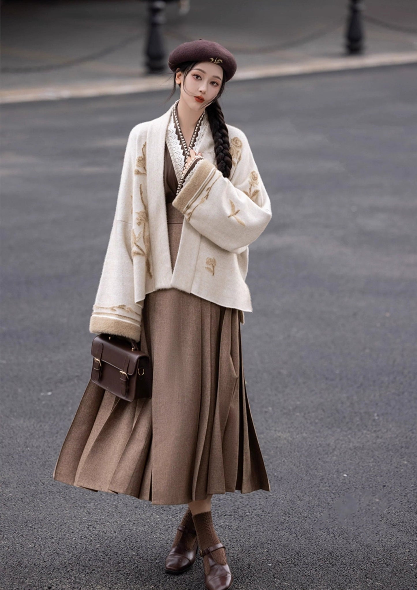 Horse Face Modern Hanfu Qipao Cheongsam Dress Skirt, gifts for women 2024