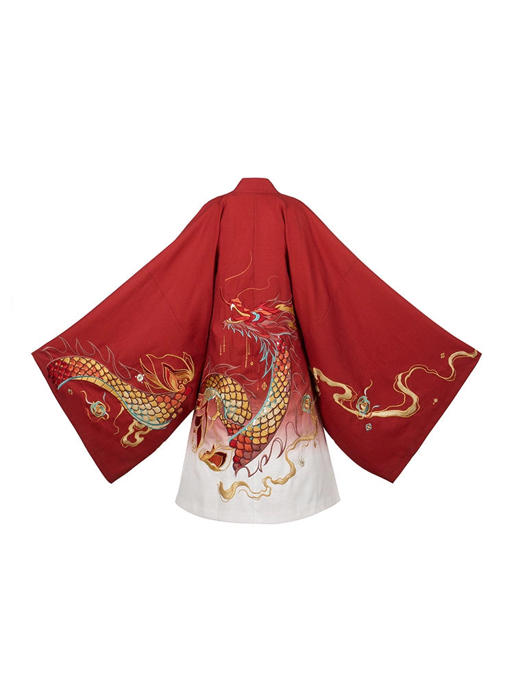 Long Deng Ye Yan : Fluidic-Dye Skirt-CLOAK