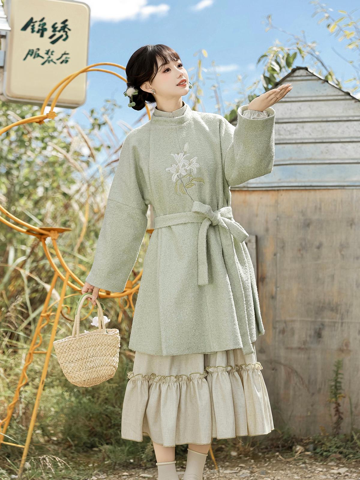 Han Element Series 2025 Hanfu Cross-Collar Tops Lolita