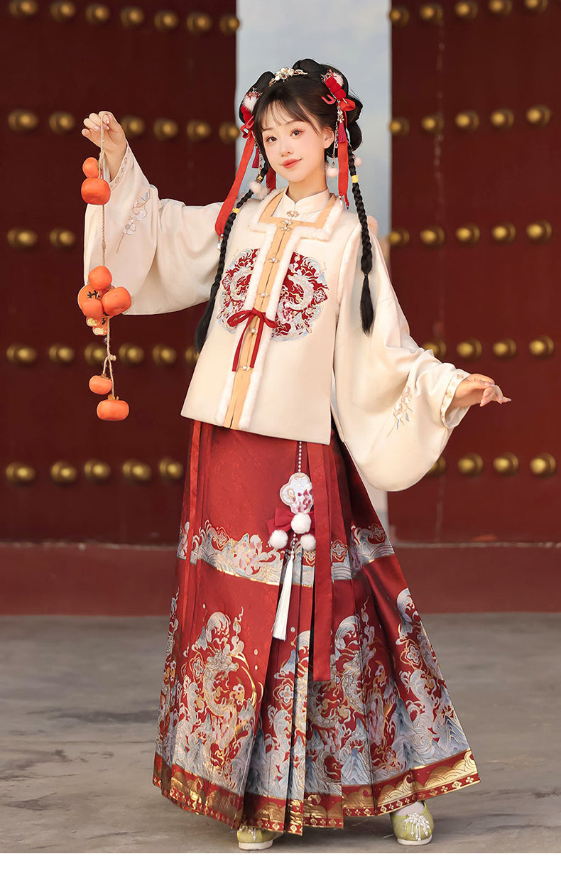 Han Element Series 2025 Hanfu Horse-Face Skirts Bonus