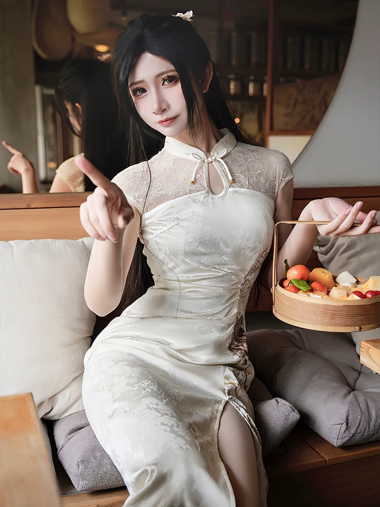Flower Poetry Hanfu Cheongsam Qingyu Table Ningzhi