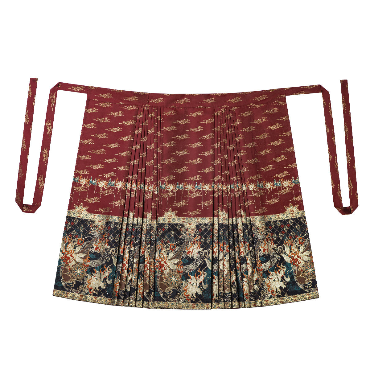 Han Element Series 2025 Hanfu Horse-Face Skirts Cherry