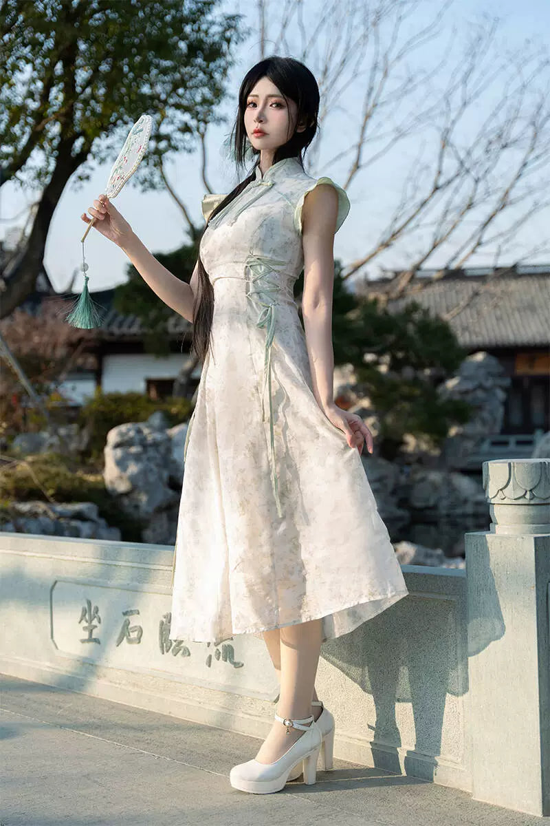 Flower Poetry Hanfu Cheongsam Late Spring