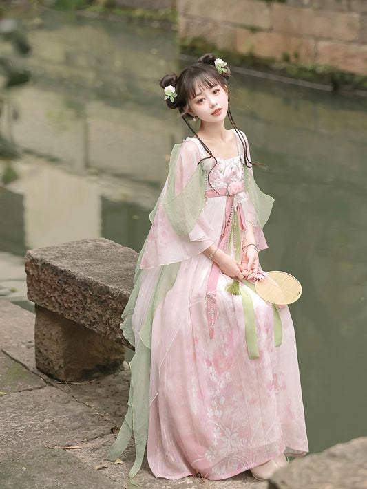 Han Element Series 2025 Hanfu Ruqun Sets Pale Red