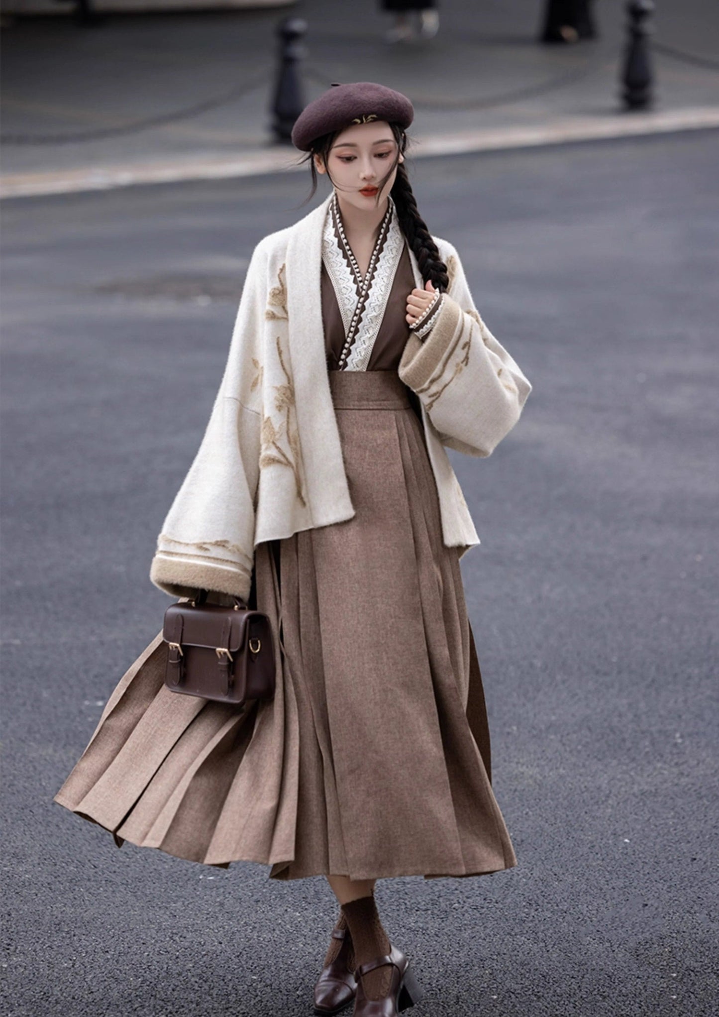 Horse Face Modern Hanfu Qipao Cheongsam Dress Skirt, gifts for women 2024