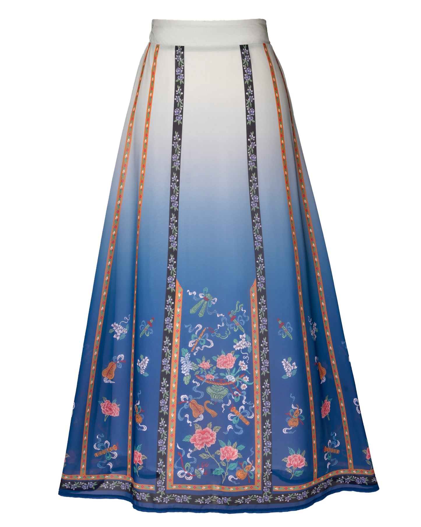 Horse Face High Waist Pleated Hanfu Qipao Cheongsam Dress Skirt, MaMianQun gifts for women 2024 #12128