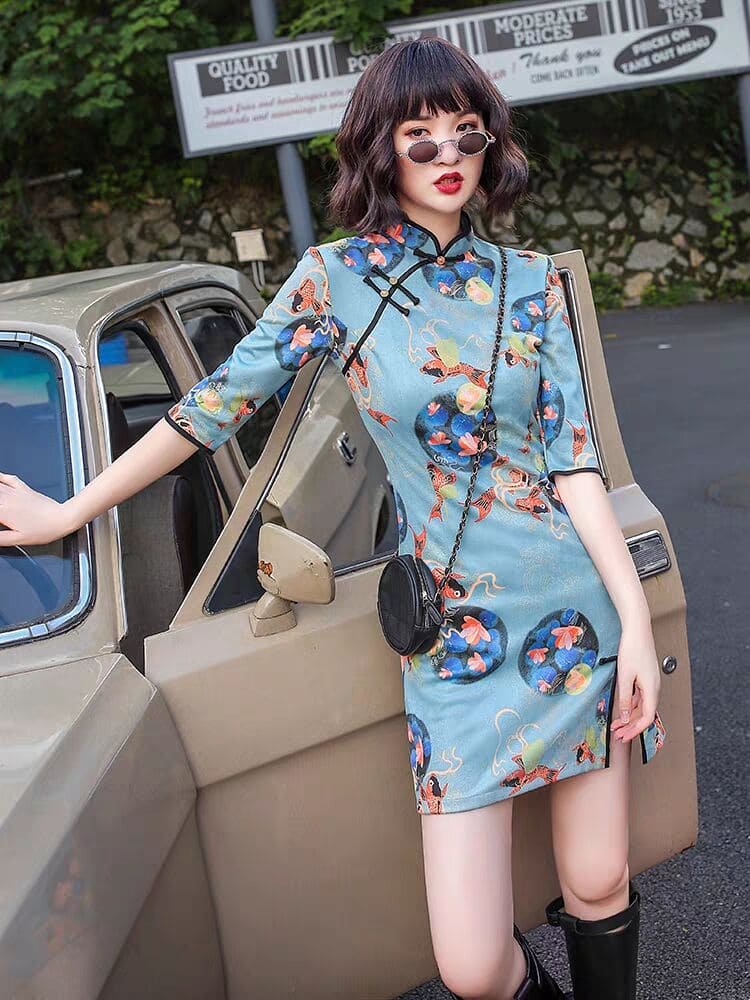 New Autumn Hanfu Qipao Cheongsam Dress Skirt, gifts for women 2024