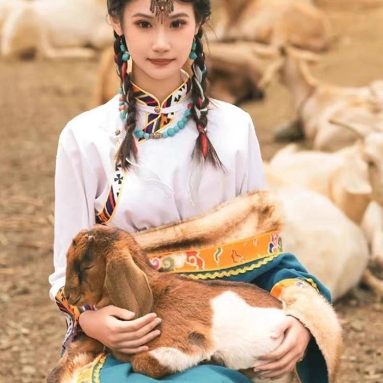 Ethnic Minority Series Wanderlust Portraits Tibetan Hanfu 14