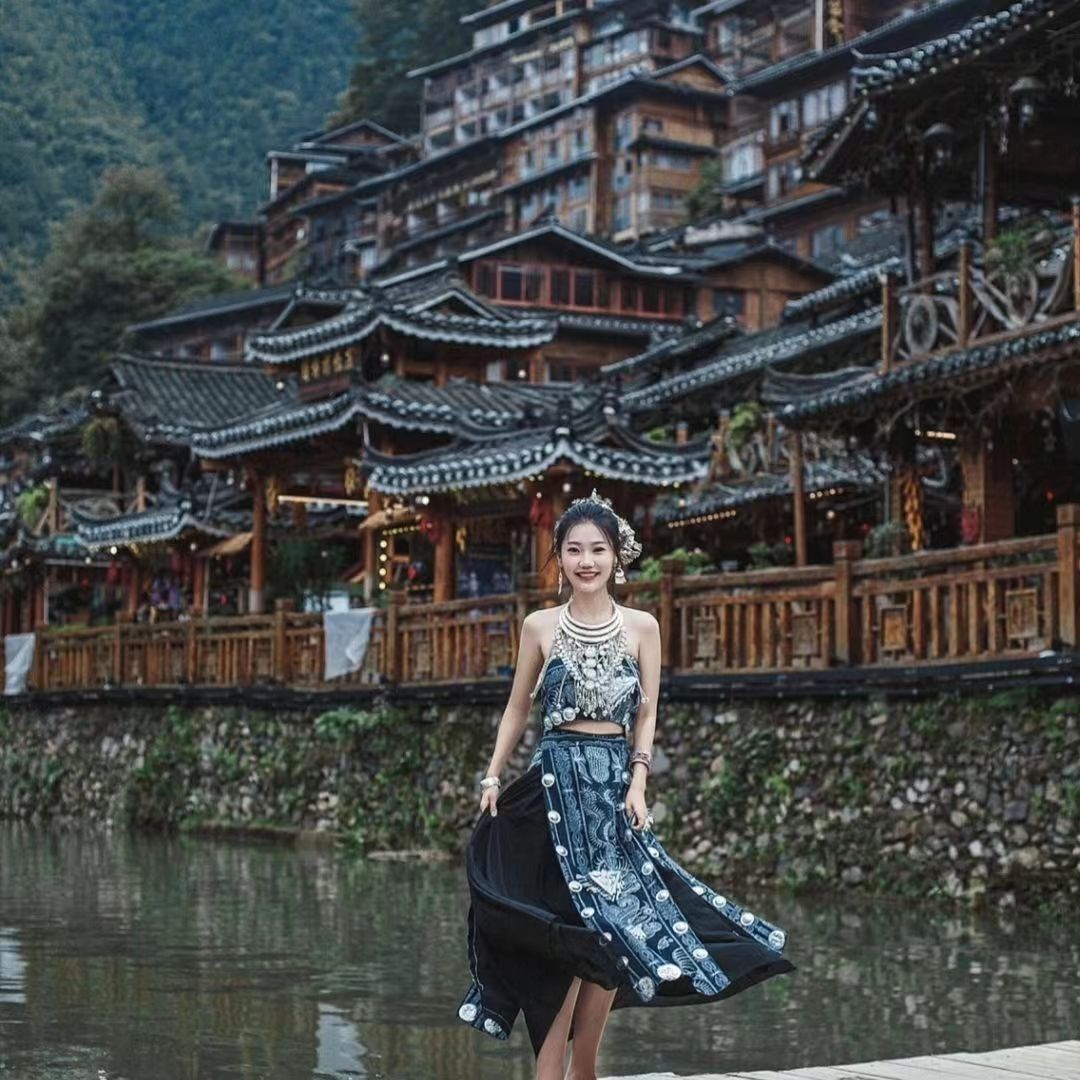 Ethnic Minority Series Wanderlust Portraits Miao Hanfu 64