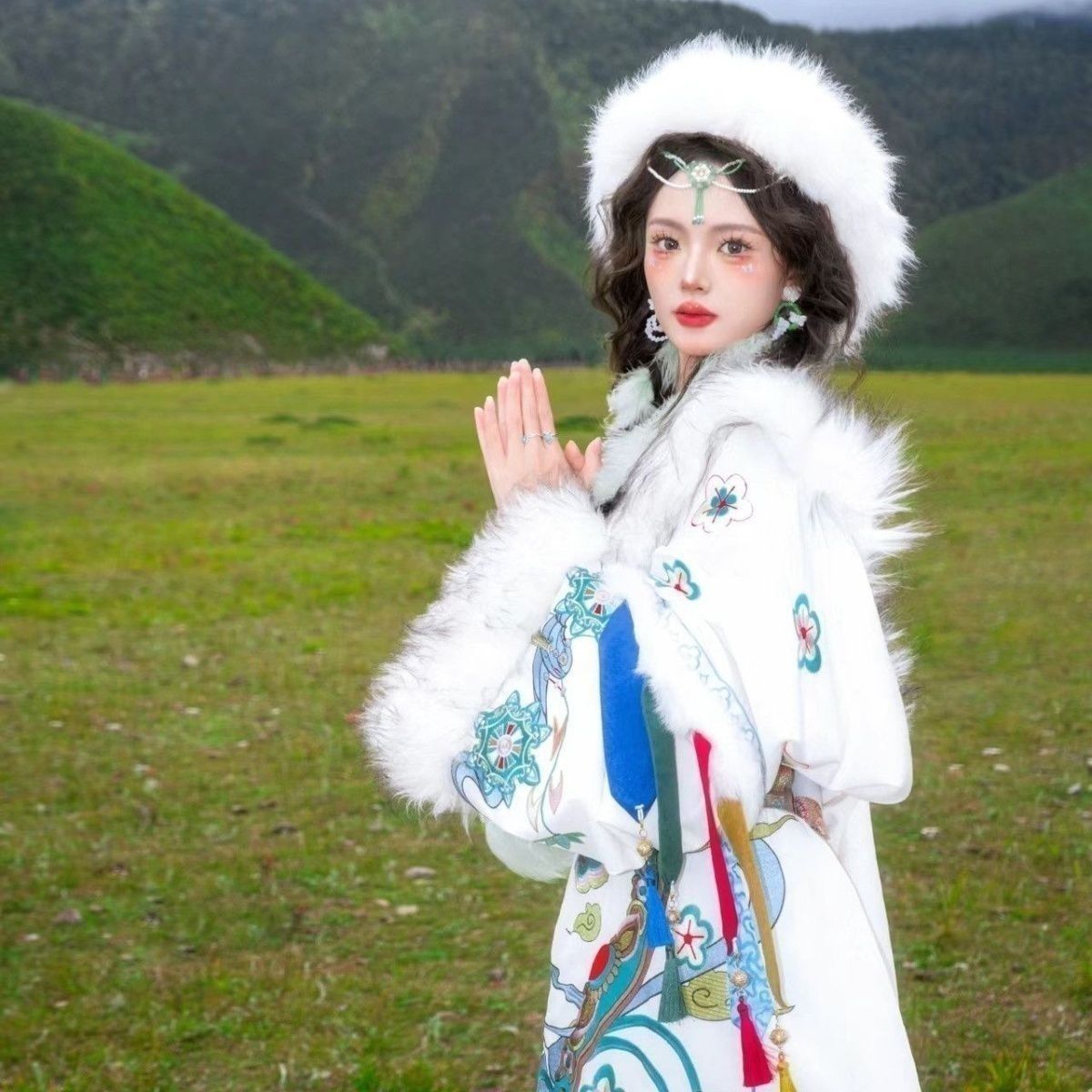 Ethnic Minority Series Wanderlust Portraits Tibetan Hanfu 10