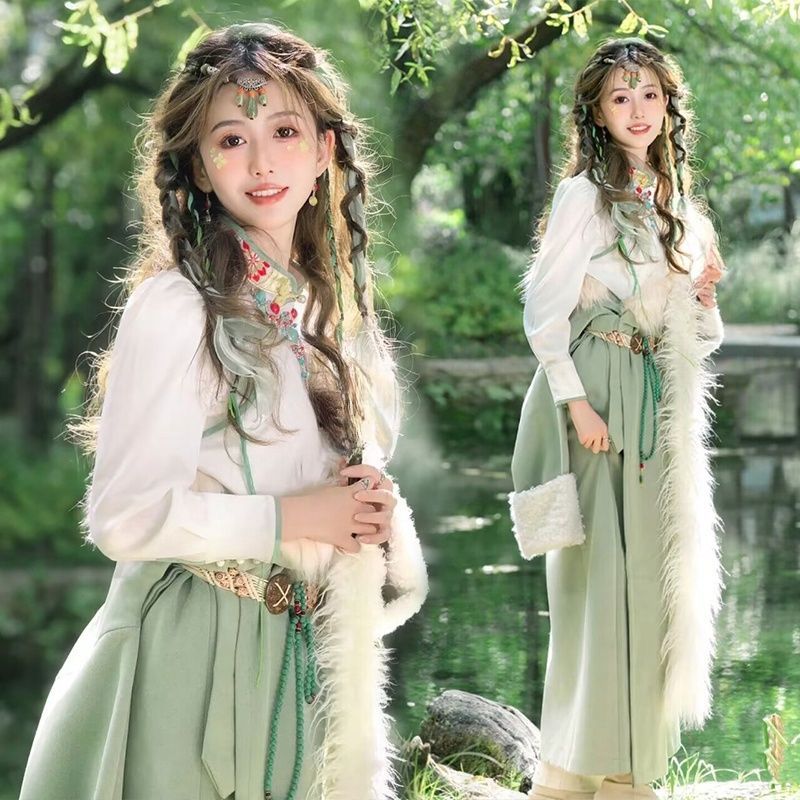 Ethnic Minority Series Wanderlust Portraits Tibetan Hanfu 41