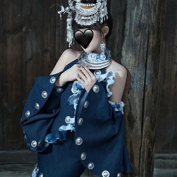 Ethnic Minority Series Wanderlust Portraits Miao Hanfu 43