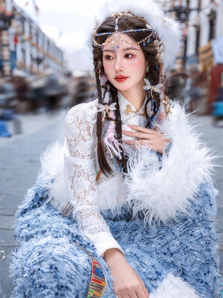 Ethnic Minority Series Wanderlust Portraits Tibetan Hanfu 2