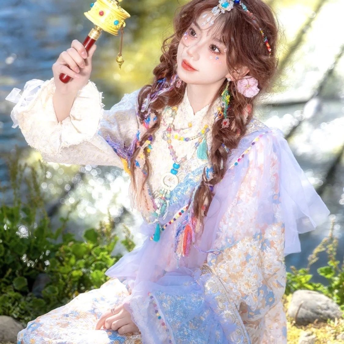 Ethnic Minority Series Wanderlust Portraits Tibetan Hanfu 12