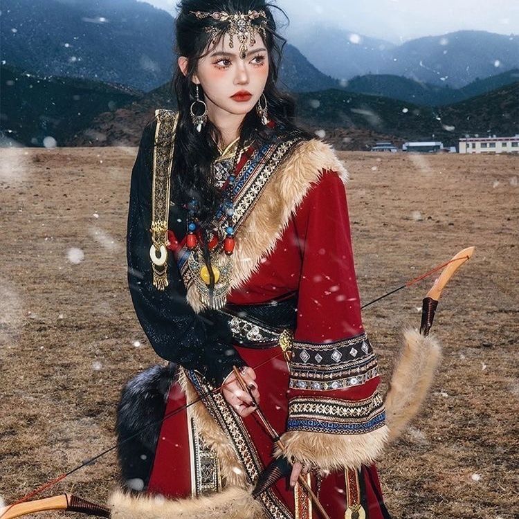 Ethnic Minority Series Wanderlust Portraits Tibetan Hanfu 34