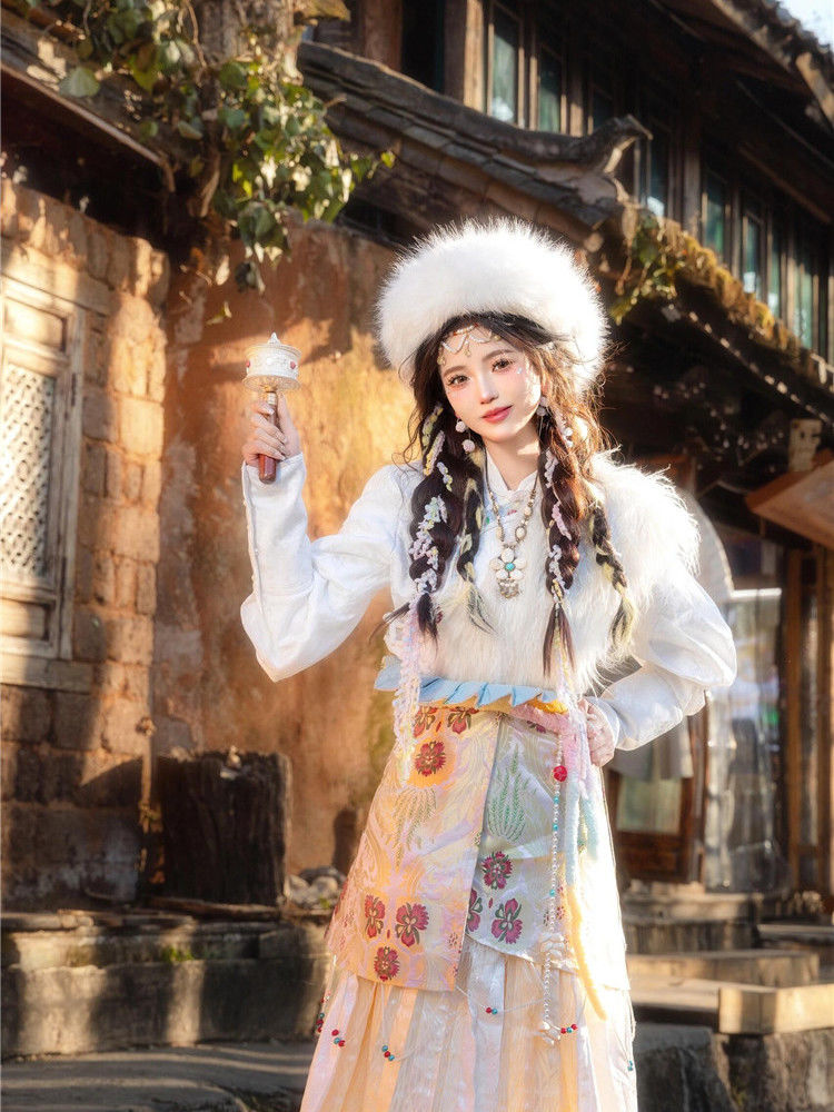Ethnic Minority Series Wanderlust Portraits Tibetan Hanfu 38