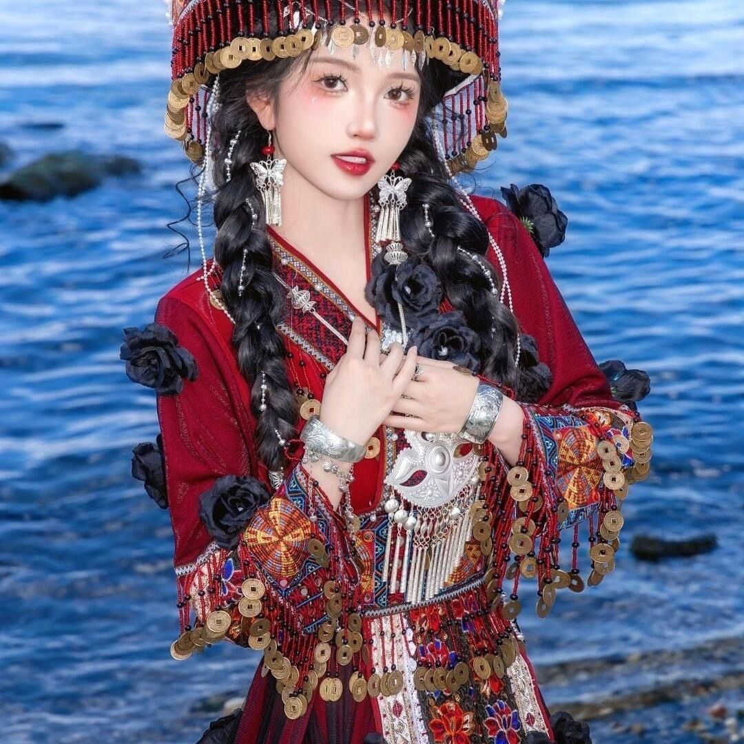 Ethnic Minority Series Wanderlust Portraits Miao Hanfu 27